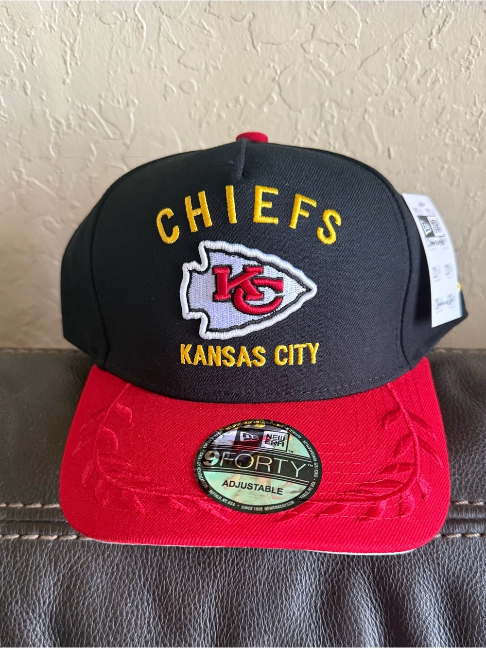 New Era Kansas City Chiefs Black and Red Snapback Hat